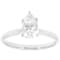 Lab-Grown Diamond Pear Shape Solitaire Ring In 14K White Gold 1.10ct