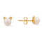 6mm Pink Cultured Freshwater Pearl 14k Yellow Gold Over Sterling Silver
Cat Earrings