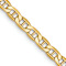 14k Yellow Gold 3.20mm Semi-Solid Mariner Chain 22 inch