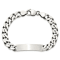 Sterling Silver Antiqued Curb Link ID Bracelet