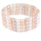 6-7mm Multicolor Cultured Freshwater Pearl Silver  Bracelet