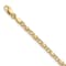 14K Yellow Gold and Rose Rhodium X's and Hearts 5.5-inch Child's Bracelet