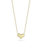 Bellissima Gold 14K Yellow Gold Puffed Heart Pendant Necklace