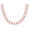 Copper Beveled Curb Chain Necklace 8mm 18 Inch