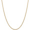 14k Yellow Gold 3mm Rope Link 16 Inch Chain