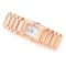 Croton Rose Tone Swiss Parts Bracelet Watch with Square Cubic Zirconia
Pave Dial
