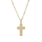 White Cubic Zirconia 18k Yellow Gold Over Sterling Silver Cross Pendant
With Chain 0.25ctw