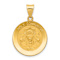 14k Yellow Gold Satin Holy Communion Medal Pendant