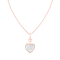 3-3½mm Cultured Freshwater, Mother of Pearl and Cubic Zirconia Rhodium
Over Sterling Silver Pendant