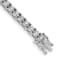 Rhodium Over 14k White Gold Illusion Setting Diamond Bracelet