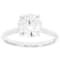 Lab-Grown Diamond Solitaire Ring In 14K White Gold 2.00ct