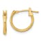 14K Yellow Gold Polished Hoop Earrings