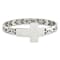 Stainless Steel Polished Cross Bracelet