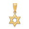 14k Yellow Gold Star of David Pendant