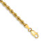10k Yellow Gold 3.65mm Rope Link Bracelet