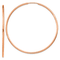 14k Rose Gold 2" Polished Hoop Earrings