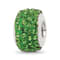 Sterling Silver Reflections Green Full Preciosa Crystal Bead
