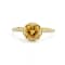 Yellow Citrine and White Topaz 14K Yellow Gold Over Sterling Silver Ring