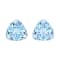 Aquamarine 6mm Trillion Matched Pair 1.59ctw