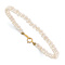 14k Yellow Gold Kid's 3-Piece Set with 4.5mm White FWC Pearl Necklace,
Stud Earrings and Bracelet