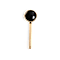 Altachè 14K Yellow Gold Over Stainless Steel Onyx Circle Eyewear Charm