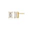 Emerald Cut Moissanite 14k Yellow Gold Over Silver Stud Earrings 0.54ctw DEW