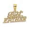 14K Yellow Gold BEST FATHER Charm