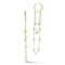 Bellissima Gold 14K Yellow Gold Beaded Double Hanging Chain Earrings
