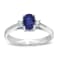 0.55ct tw Sapphire and Diamond Ring in 14k White Gold