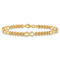 14k Yellow Gold Polished Infinity and Fancy Link Bracelet