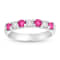 0.75ctw Ruby and Diamond Band Ring in 14k White Gold