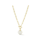 Freshwater Pearl Paperclip Chain Toggle Necklace In 14K Gold Over
Sterling Silver 18 Inch