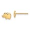 14K Yellow Gold Elephant Post Earrings