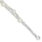 Sterling Silver White Freshwater Cultured Pearl 7.5 inch Bracelet