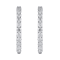 White Diamond H-I I1 Platinum Hoop Earrings 2.00ctw