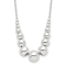 Sterling Silver Graduated Beads Necklace