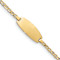 14k Yellow Gold Oval Mariner Link ID Bracelet