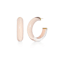 14K Yellow Gold Over Sterling Silver Small Illusion Acrylic Hoop
Earrings in Ballerina Slipper