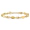 14K Yellow Gold Polished and Diamond-cut Beaded Fancy Plus 1-inch Ext. Bracelet