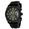Oceanaut Men's Kryptonite Black/Gray Dial with Yellow Accents, Black
Rubber Strap Watch