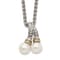 Rhodium Over Sterling Silver with 14K Accent 6-7mm Freshwater Cultured
Pearl Necklace