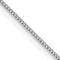 Rhodium Over 14k White Gold 0.5mm Solid Box 30 Inch Chain