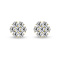 1.00ctw Lab Grown Diamond Cluster Earrings in 14k Yelow Gold