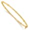 14K Yellow Gold Polished Fancy Hinged Bangle