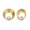 Freshwater Pearl Stud Earrings In 14K Gold Over Sterling Silver