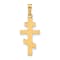 14K Yellow Gold Eastern Orthodox Cross Charm