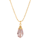 Faceted Teardrop Bead Necklace 16"