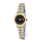 Ladies Charles Hubert Two-tone Stainless Steel Black Dial Watch