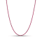 7.00ctw Ruby 14k White Gold Tennis Necklace, 17 Inches