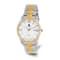 Charles Hubert Two-Tone Stainless Steel White Dial Watch
